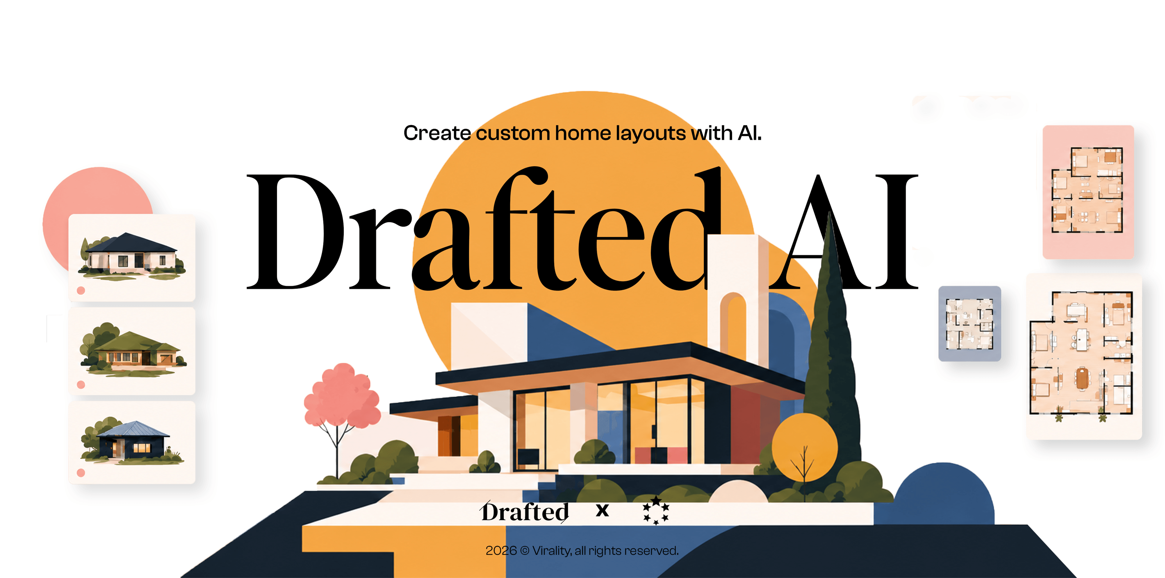 Drafted AI - home floor plan design
