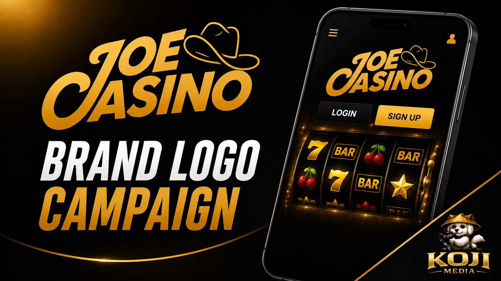Joe Casino Brand Logo Campaign