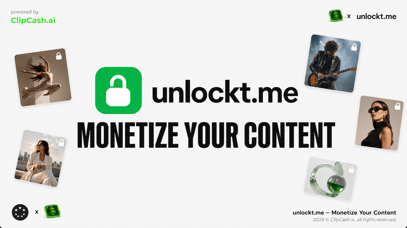 Unlockt.me | Monetize Your Content | Content Repo + CTA Edits