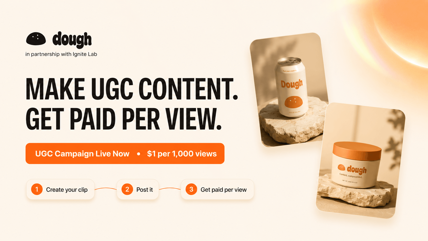 Dough - Make UGC. Get Paid Per View