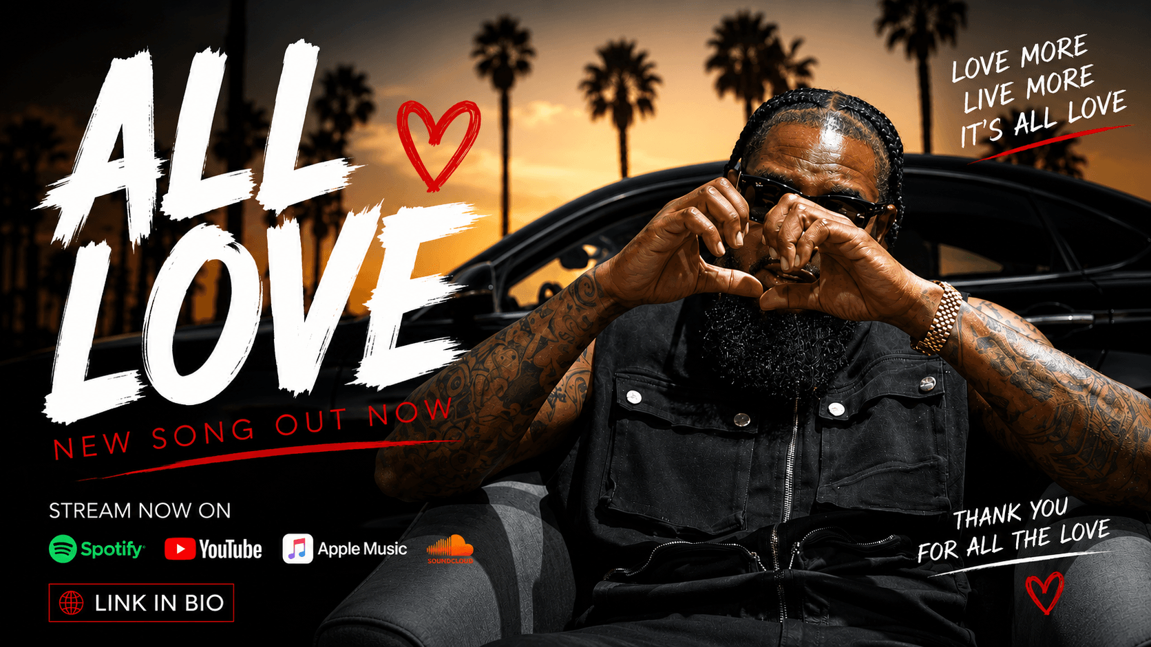 "ALL LOVE" UGC/Clipping| $500 Budget| $1 CPM