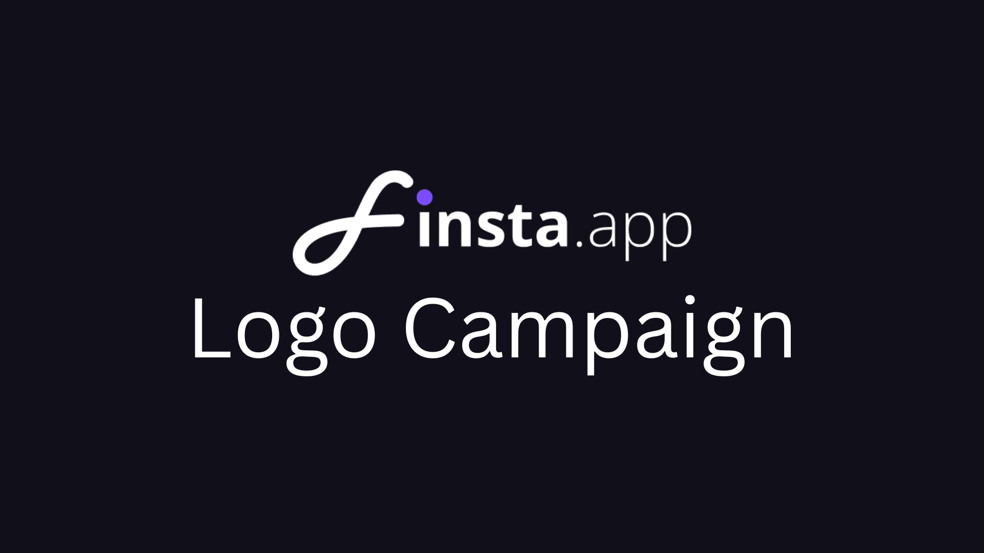 Finsta App Logo Campaign